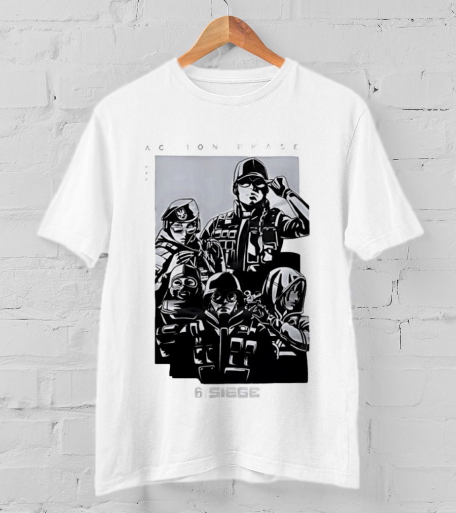 Rainbow Six Siege Ubisoft Tactical Shooter Operators Action Phase T-Shirt