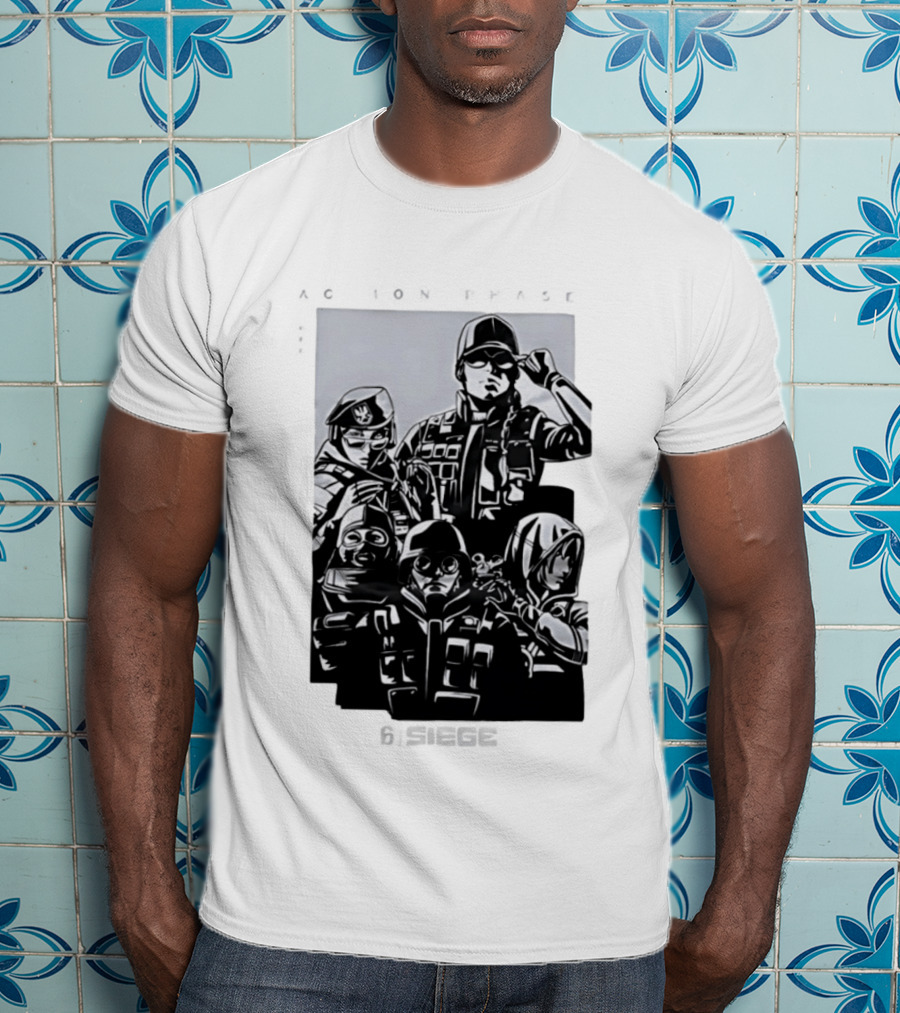 Rainbow Six Siege Ubisoft Tactical Shooter Operators Action Phase T-Shirt