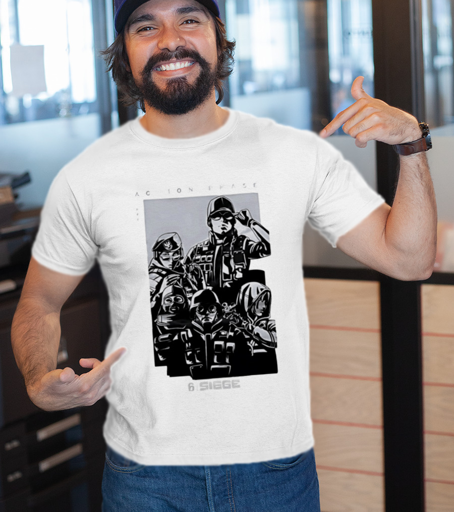 Rainbow Six Siege Ubisoft Tactical Shooter Operators Action Phase T-Shirt