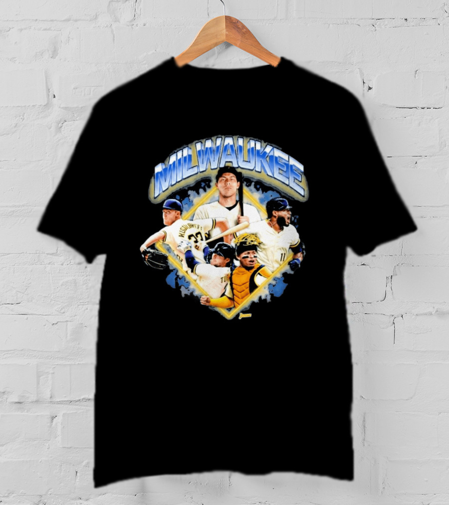 Milwaukee Brewers Baseball Stars McCutchen Yelich Tellez Turang 2026 T-Shirt