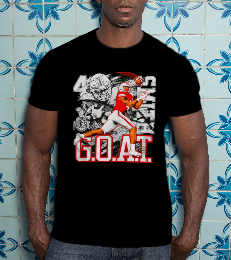 Ohio State Jeremiah Smith G.O.A.T Football 2026 T-Shirt
