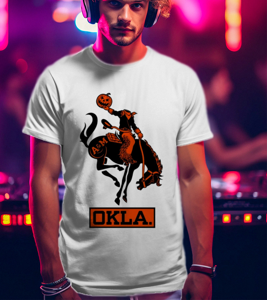 Wilson F. Ball Okla A&M Headless Horseman Halloween Oklahoma State T-Shirt