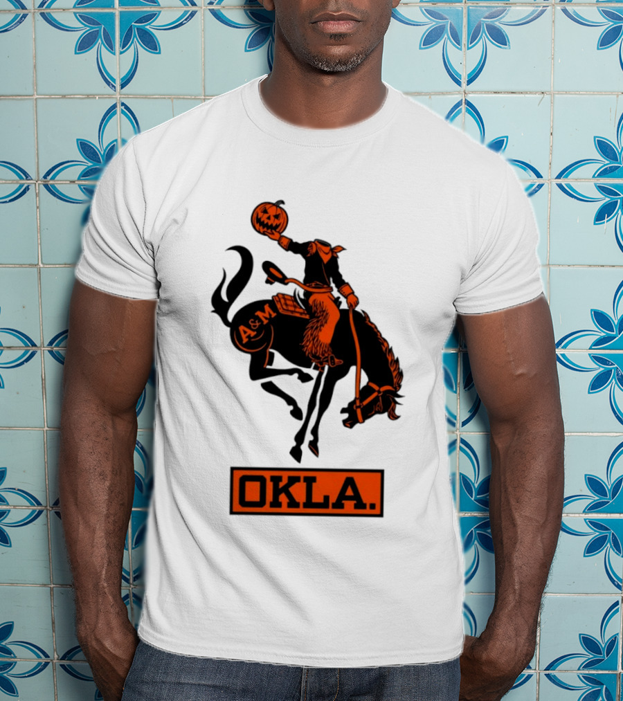 Wilson F. Ball Okla A&M Headless Horseman Halloween Oklahoma State T-Shirt