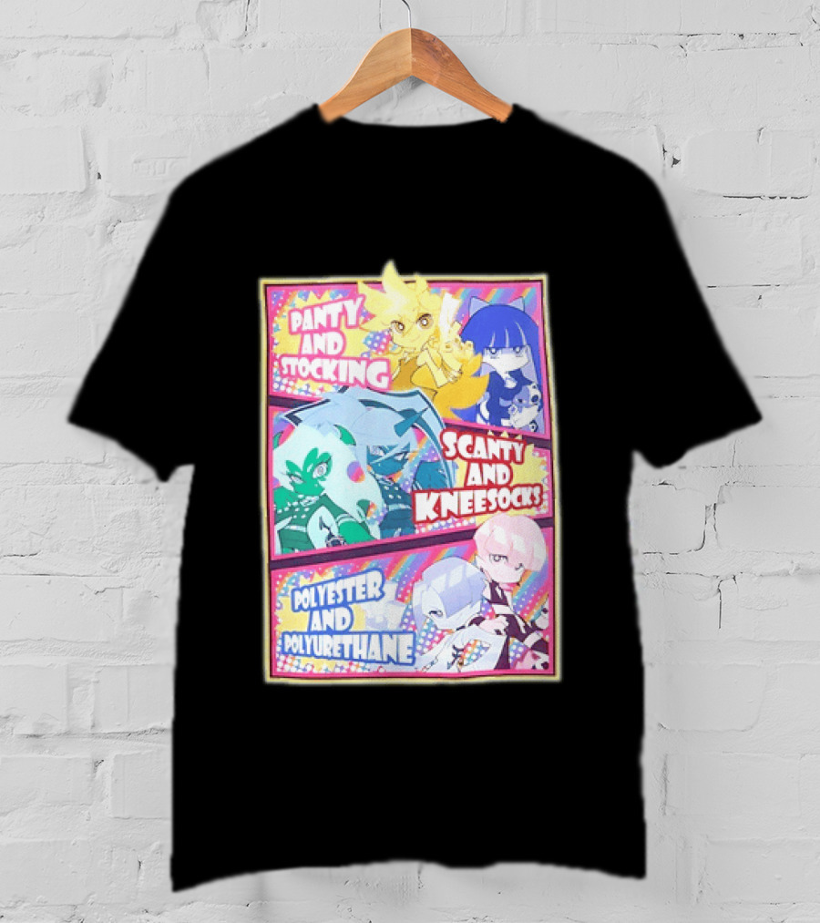 Panty And Stocking Scanty And Kneesocks Polyester And Polyurethane T-Shirt