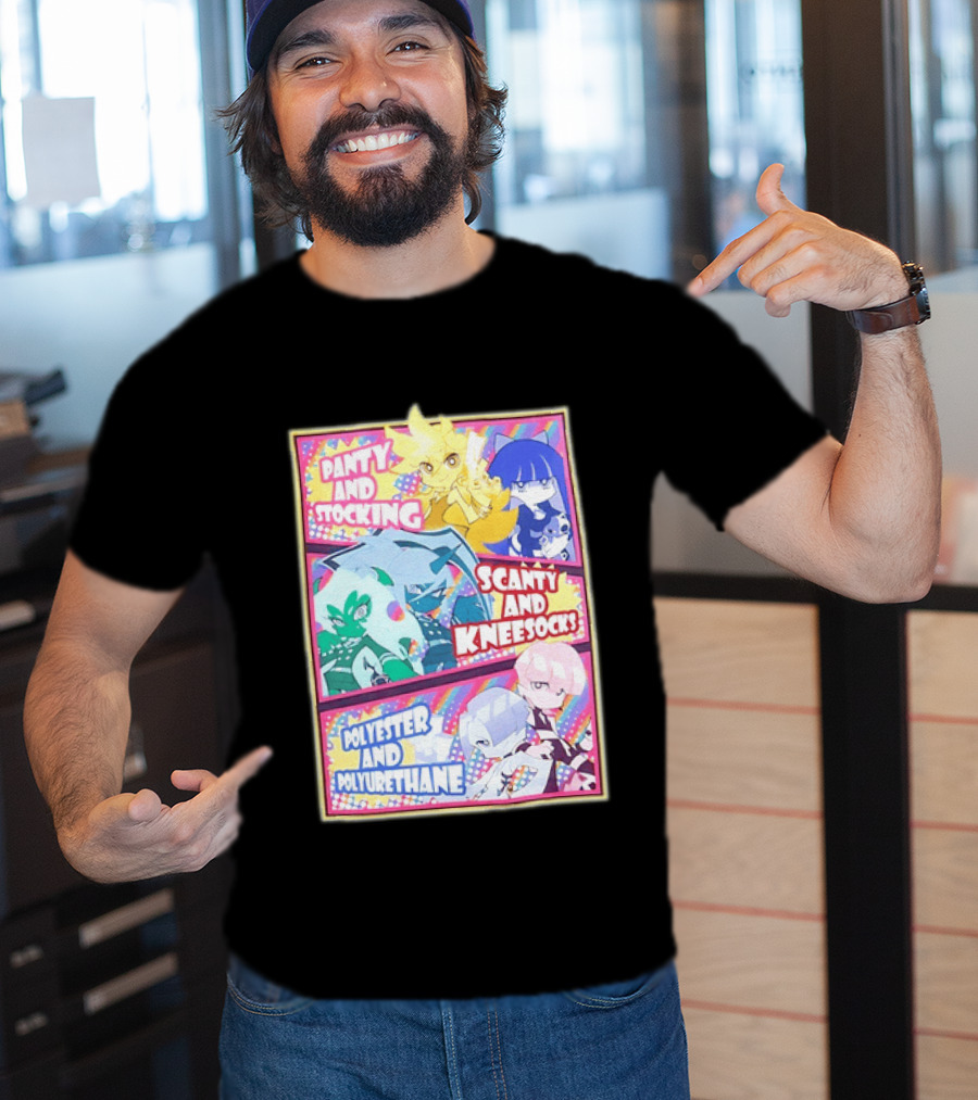 Panty And Stocking Scanty And Kneesocks Polyester And Polyurethane T-Shirt
