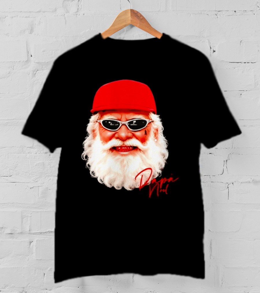 Papá Noel Santa Claus Christmas 2026 Red Cap Sunglasses Swag T-Shirt