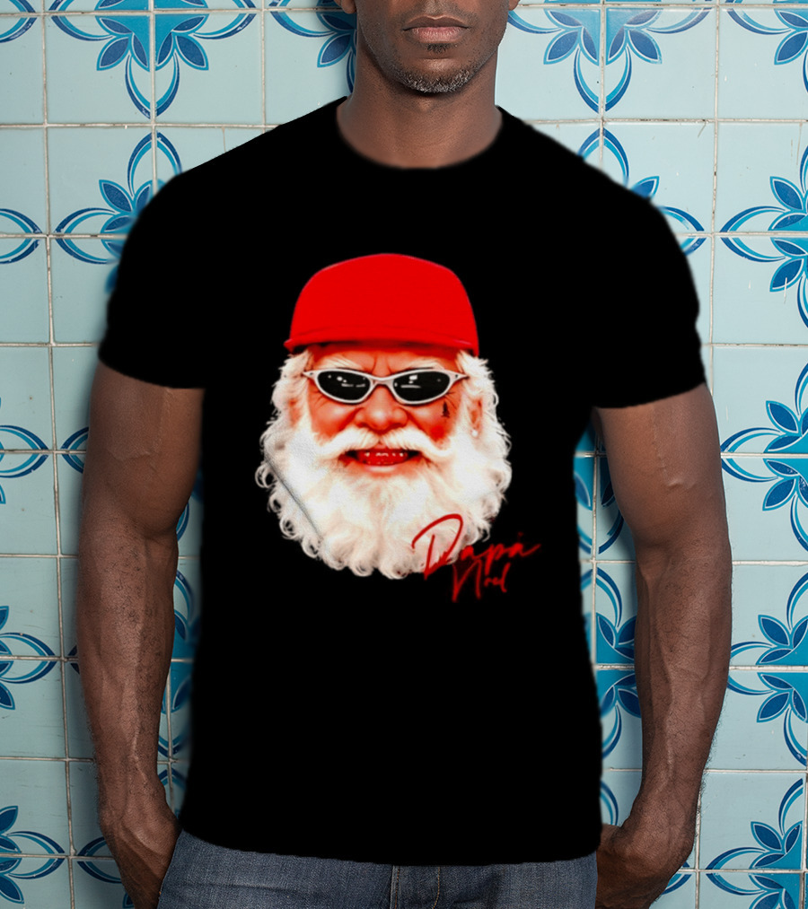 Papá Noel Santa Claus Christmas 2026 Red Cap Sunglasses Swag T-Shirt