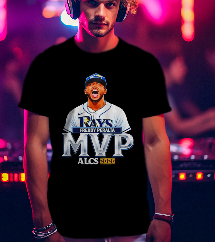 Tampa Bay Rays Freddy Peralta ALCS MVP Celebration 2026 T-Shirt