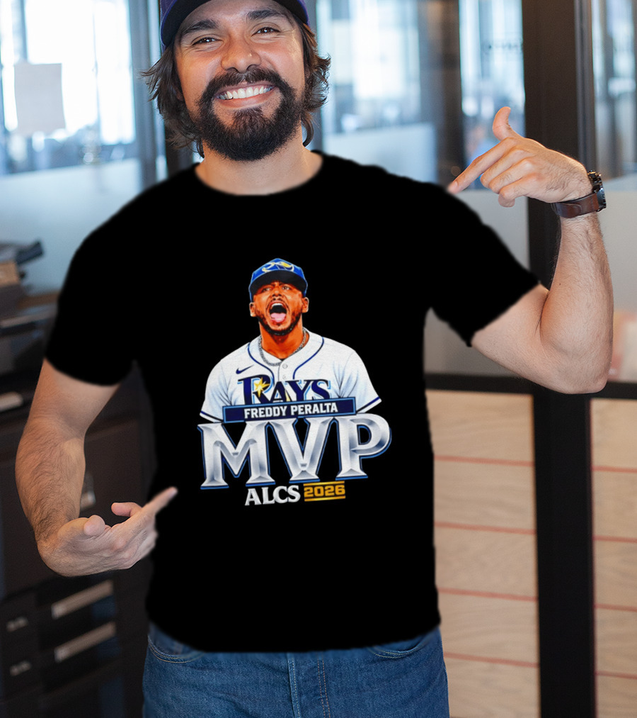 Tampa Bay Rays Freddy Peralta ALCS MVP Celebration 2026 T-Shirt