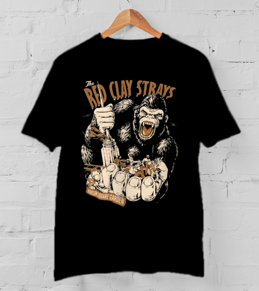 The Red Clay Strays Madison Square Garden New York 2026 Gorilla Empire State Building T-Shirt