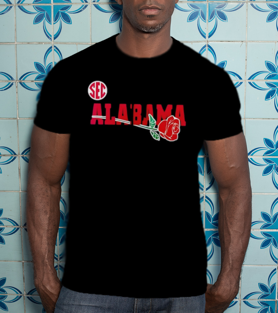 SEC Alabama Crimson Tide Rose Bowl 2026 T-Shirt
