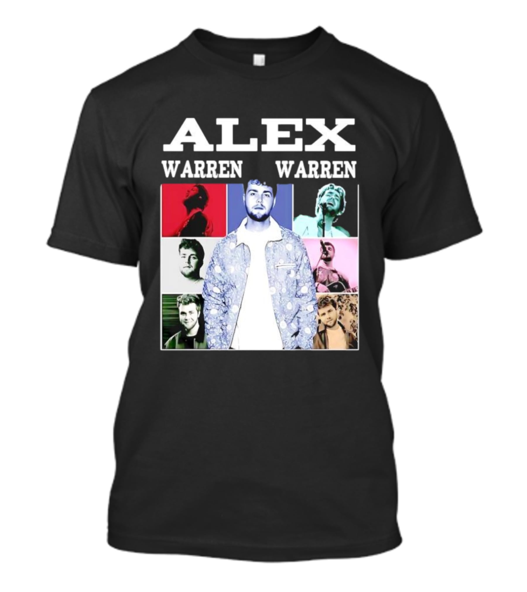 Alex Warren Tour Vintage Collage Style Photography T-Shirt