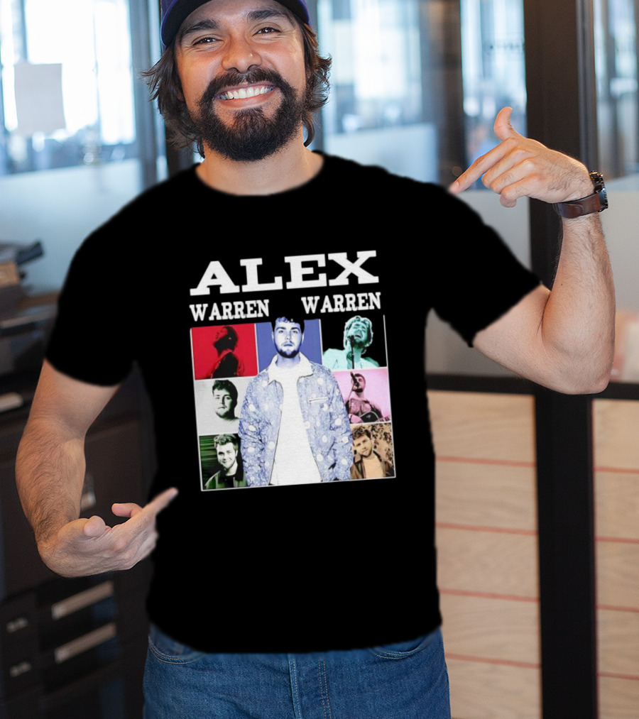 Alex Warren Tour Vintage Collage Style Photography T-Shirt