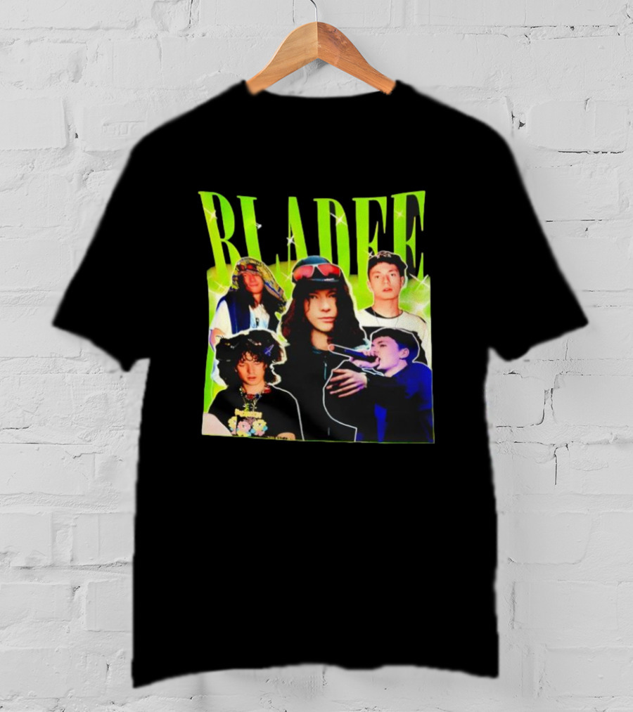Bladee Members Collage With Neon Highlights T-Shirt