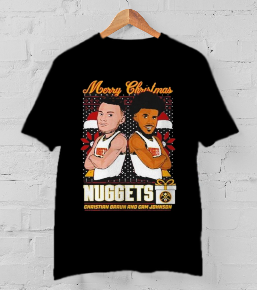 Merry Christmas Nuggets Christian Braun Cam Johnson T-Shirt