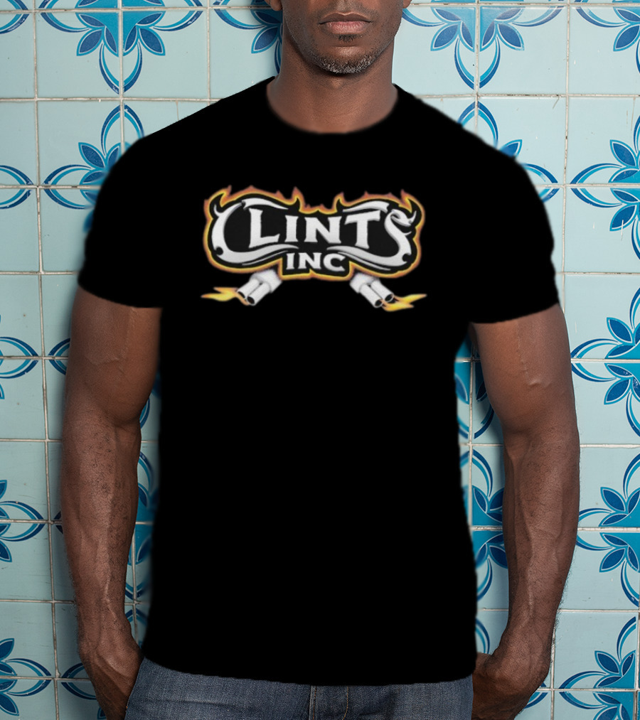 Clints Inc Exhaust Flames Auto Parts T-Shirt