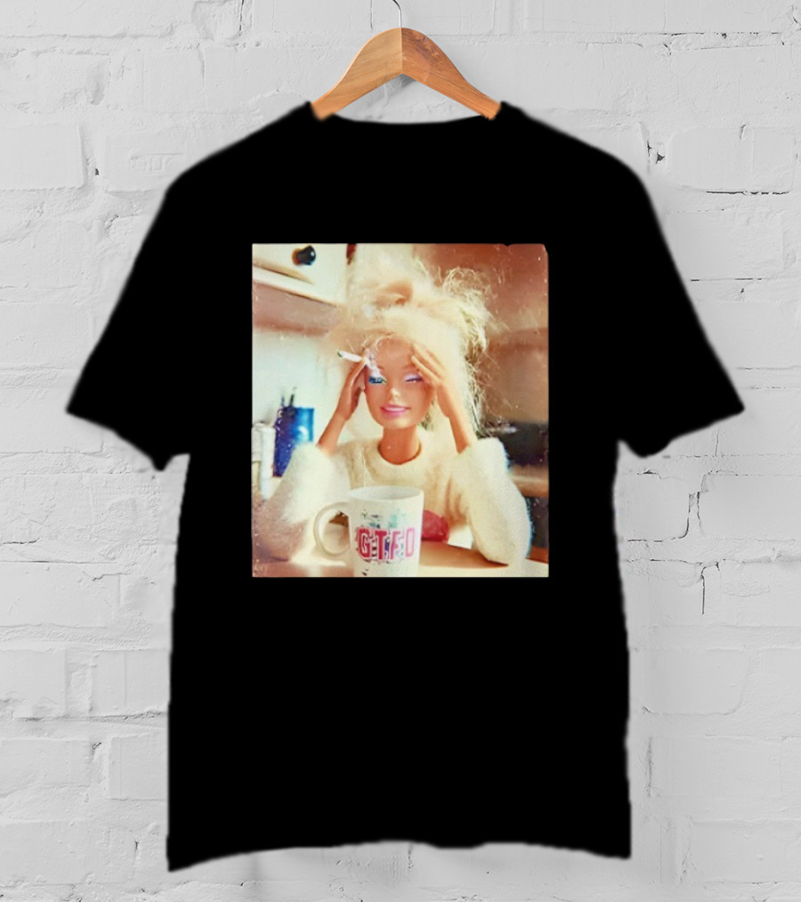 Distressed Doll Face Meme GTFO Coffee Cup T-Shirt