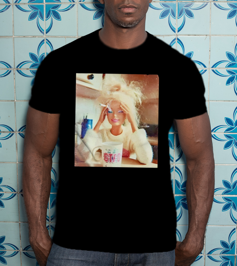 Distressed Doll Face Meme GTFO Coffee Cup T-Shirt