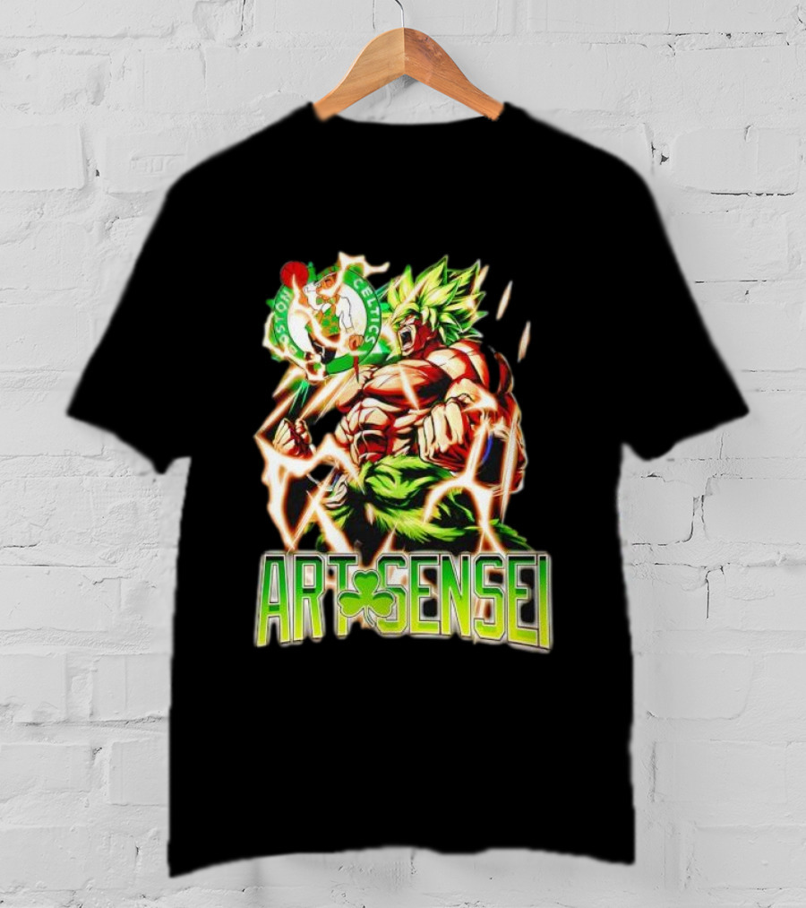 Dragon Ball Z Broly Boston Celtics Art Sensei T-Shirt