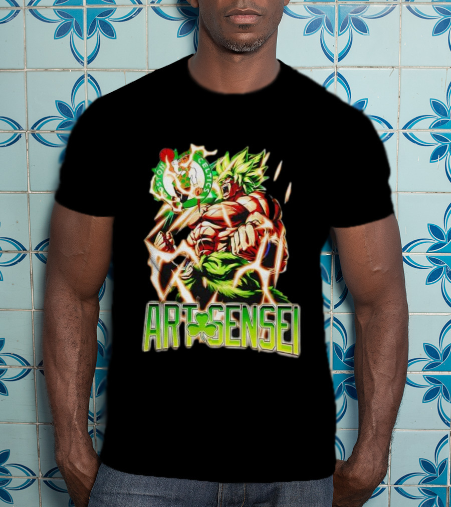 Dragon Ball Z Broly Boston Celtics Art Sensei T-Shirt