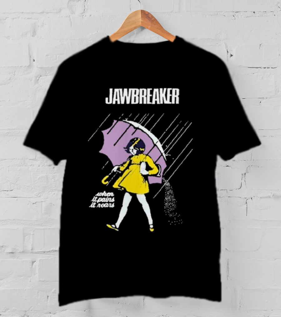 Jawbreaker When It Pains It Roars Umbrella Girl In Yellow Dress T-Shirt