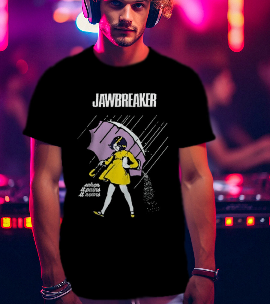 Jawbreaker When It Pains It Roars Umbrella Girl In Yellow Dress T-Shirt