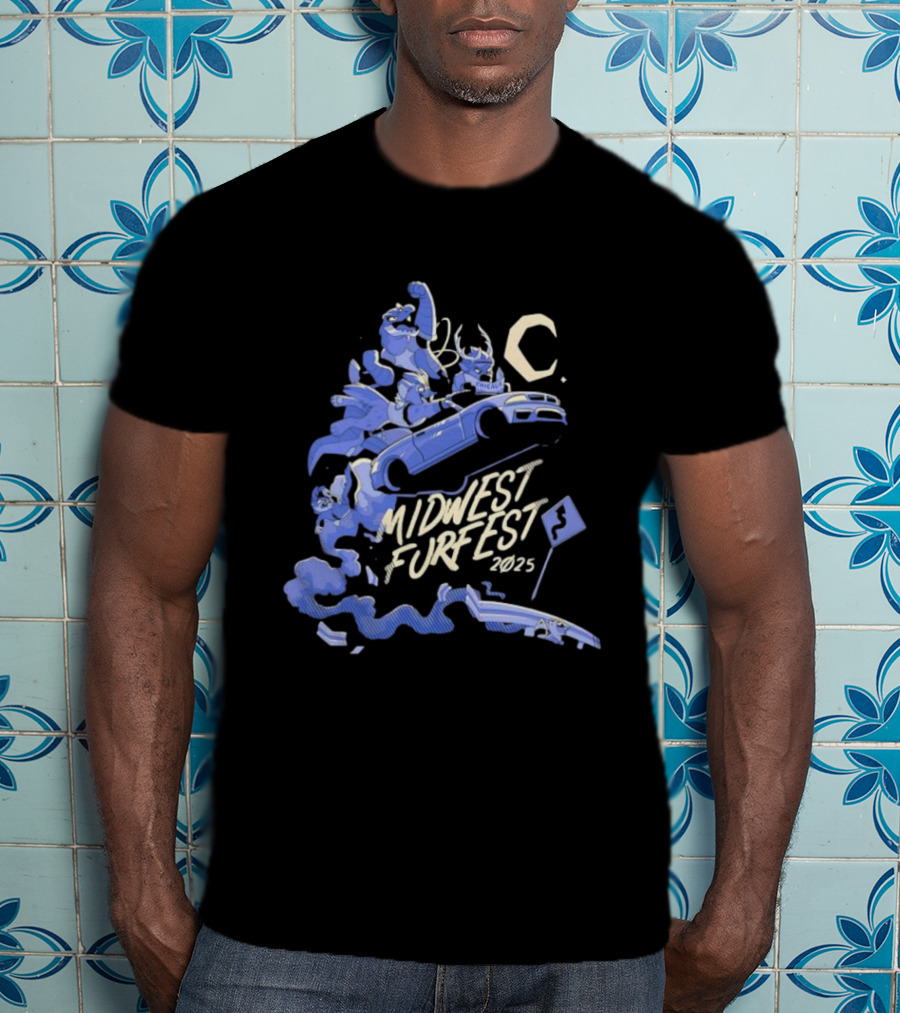 Midwest FurFest 2025 Chicago Racing Theme With Furries T-Shirt