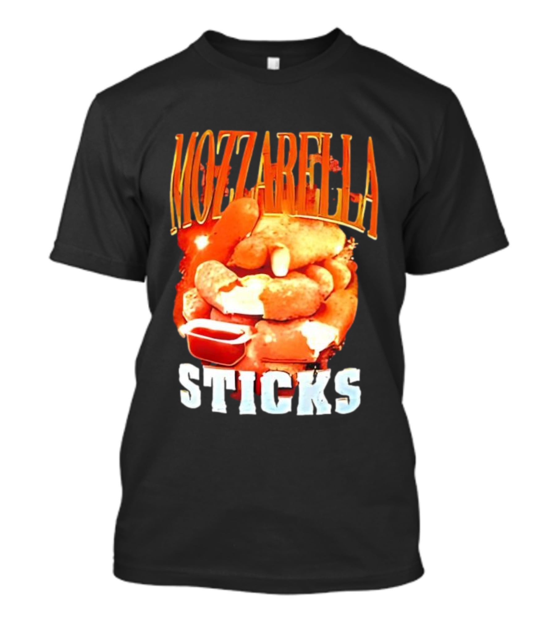 Mozzarella Sticks Cheesy Snack Delight With Dipping Sauce T-Shirt