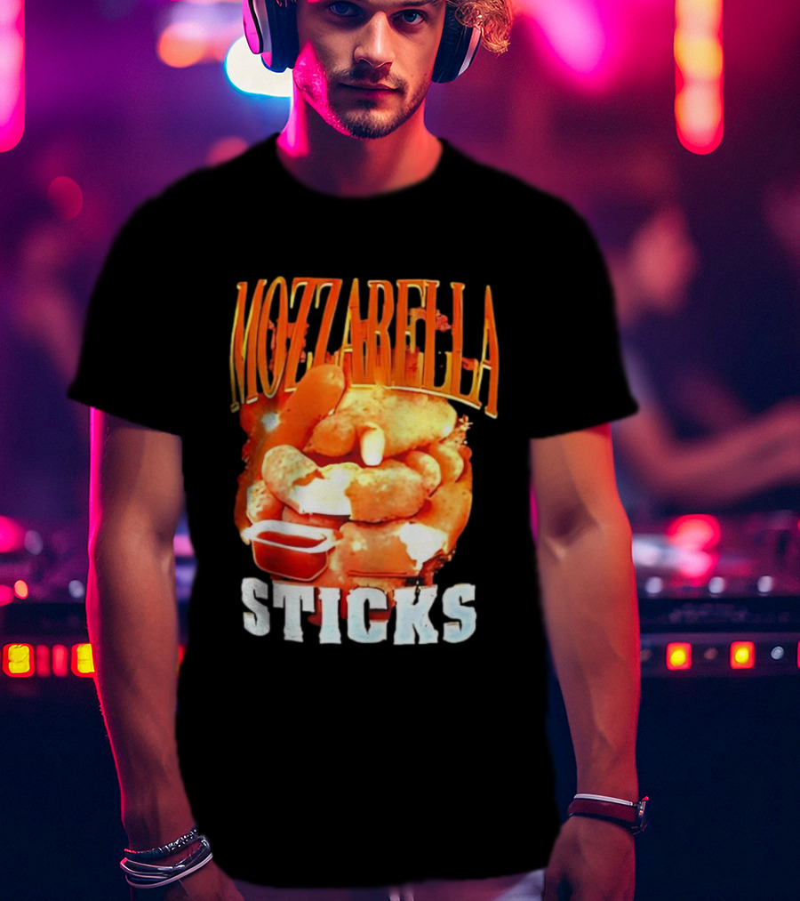 Mozzarella Sticks Cheesy Snack Delight With Dipping Sauce T-Shirt