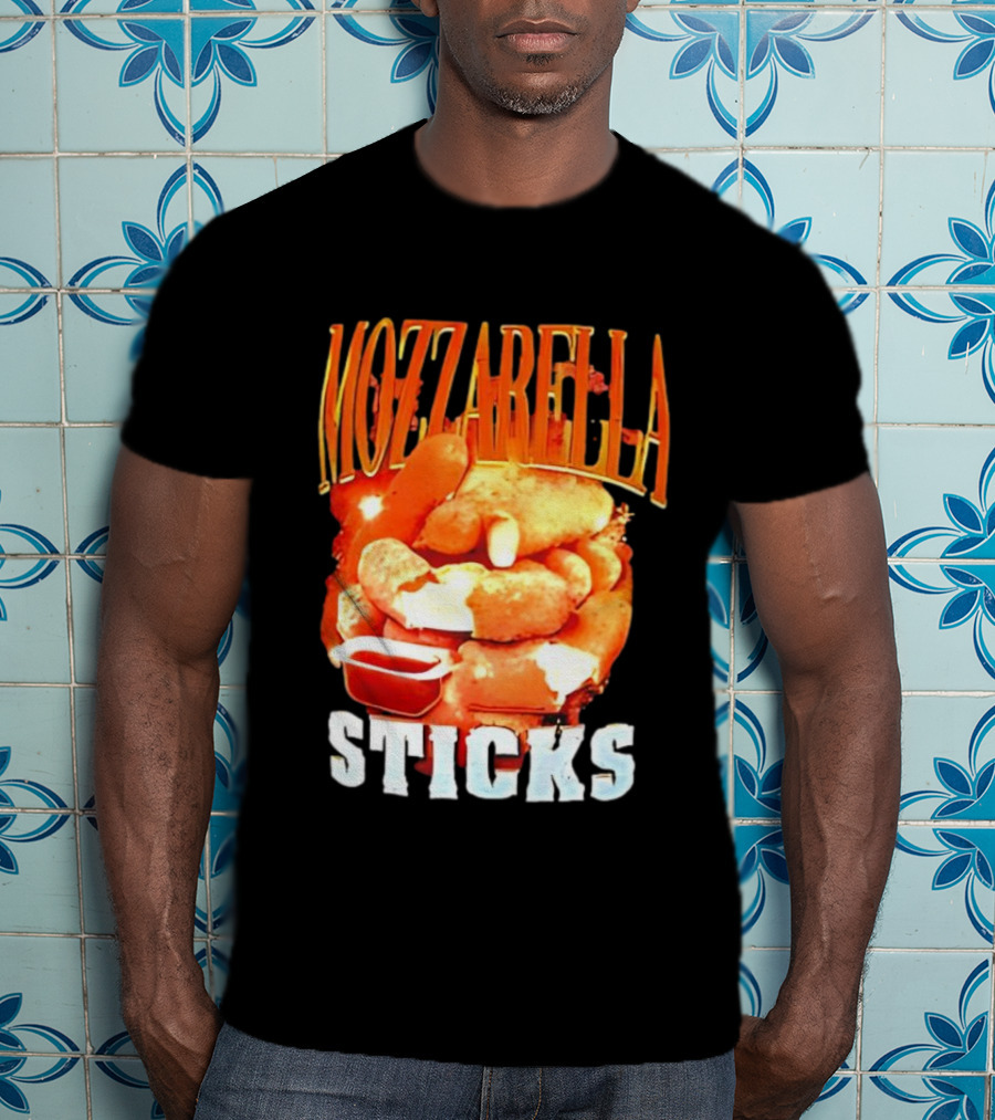 Mozzarella Sticks Cheesy Snack Delight With Dipping Sauce T-Shirt