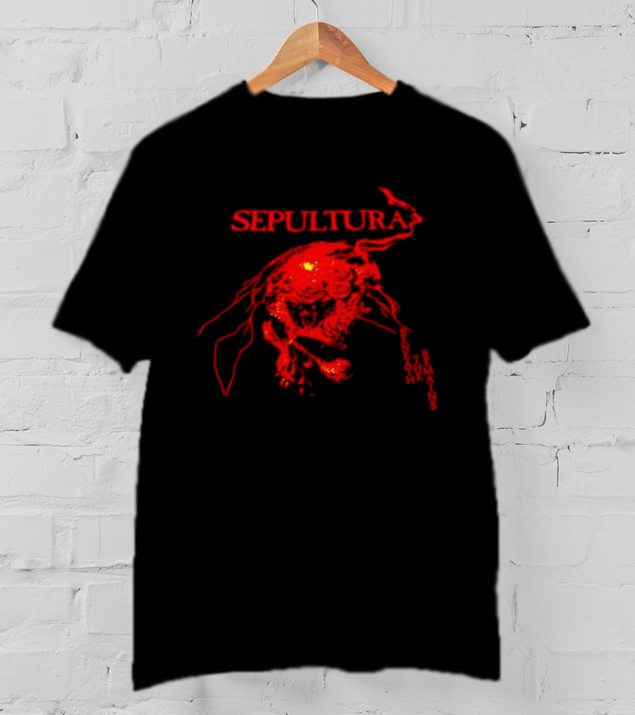 Sepultura Beneath The Remains Skull Artwork Red T-Shirt