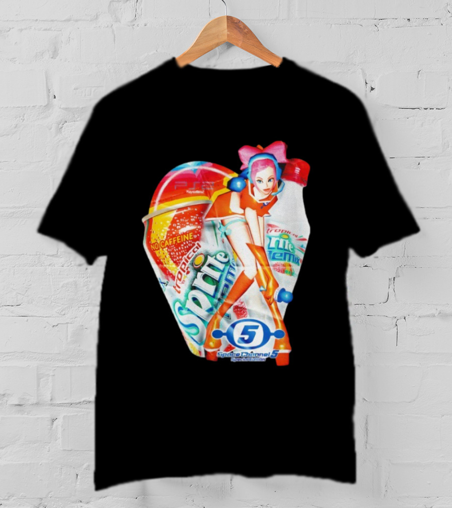 Tropical Sprite Remix No Caffeine Space Channel 5 Special Edition T-Shirt