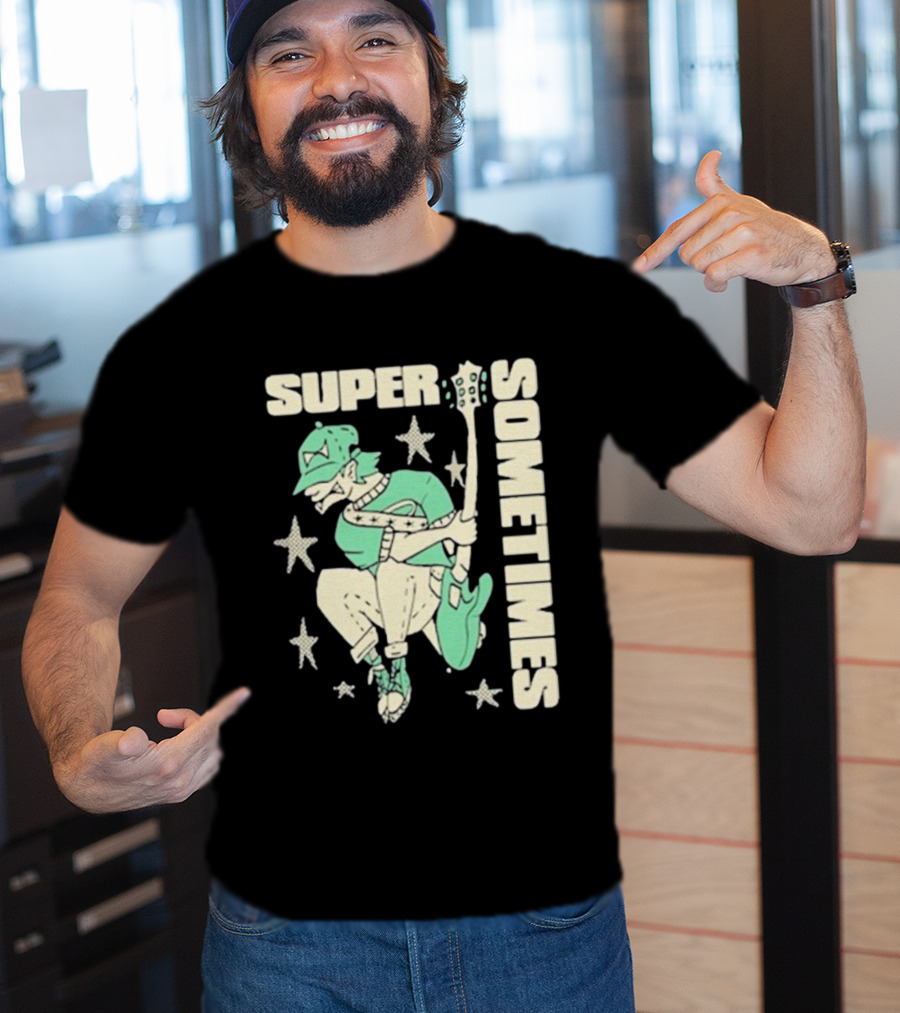 Super Sometimes Jumpman Guitar Star Icon T-Shirt