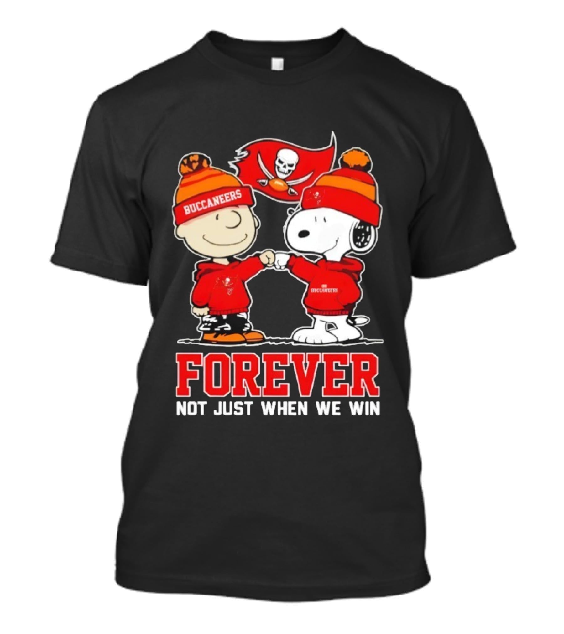 Tampa Bay Buccaneers Charlie Brown Snoopy Forever Not Just When We Win T-Shirt