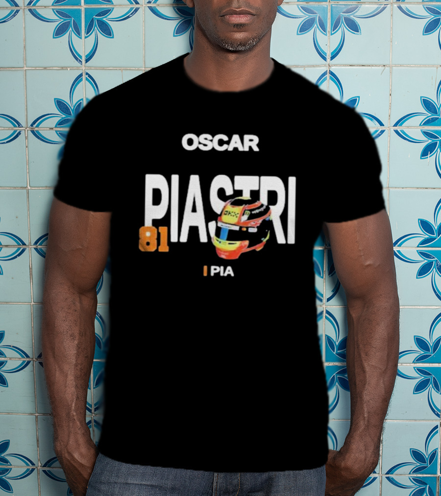 Oscar Piastri PIA81 Racing Helmet Icon PIA 81 T-Shirt