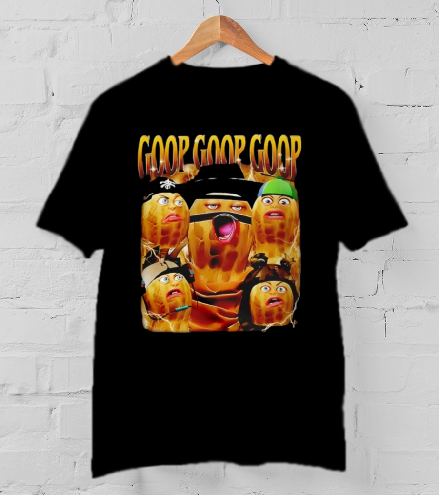Goop Goop Goop Burnt Peanut Characters Comic Faces T-Shirt
