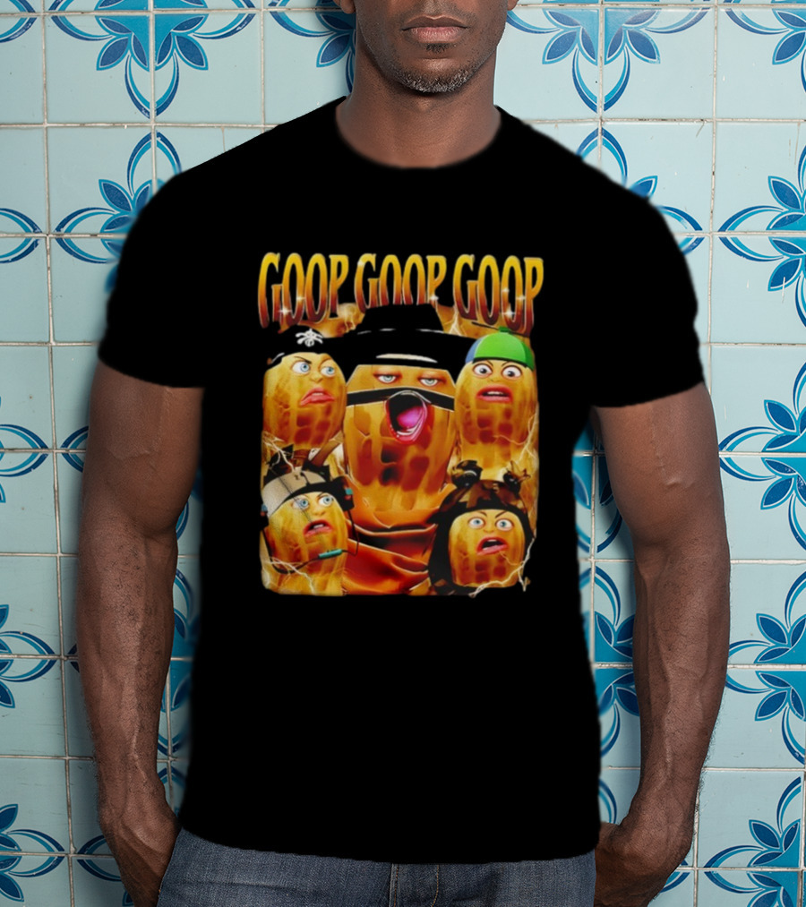 Goop Goop Goop Burnt Peanut Characters Comic Faces T-Shirt