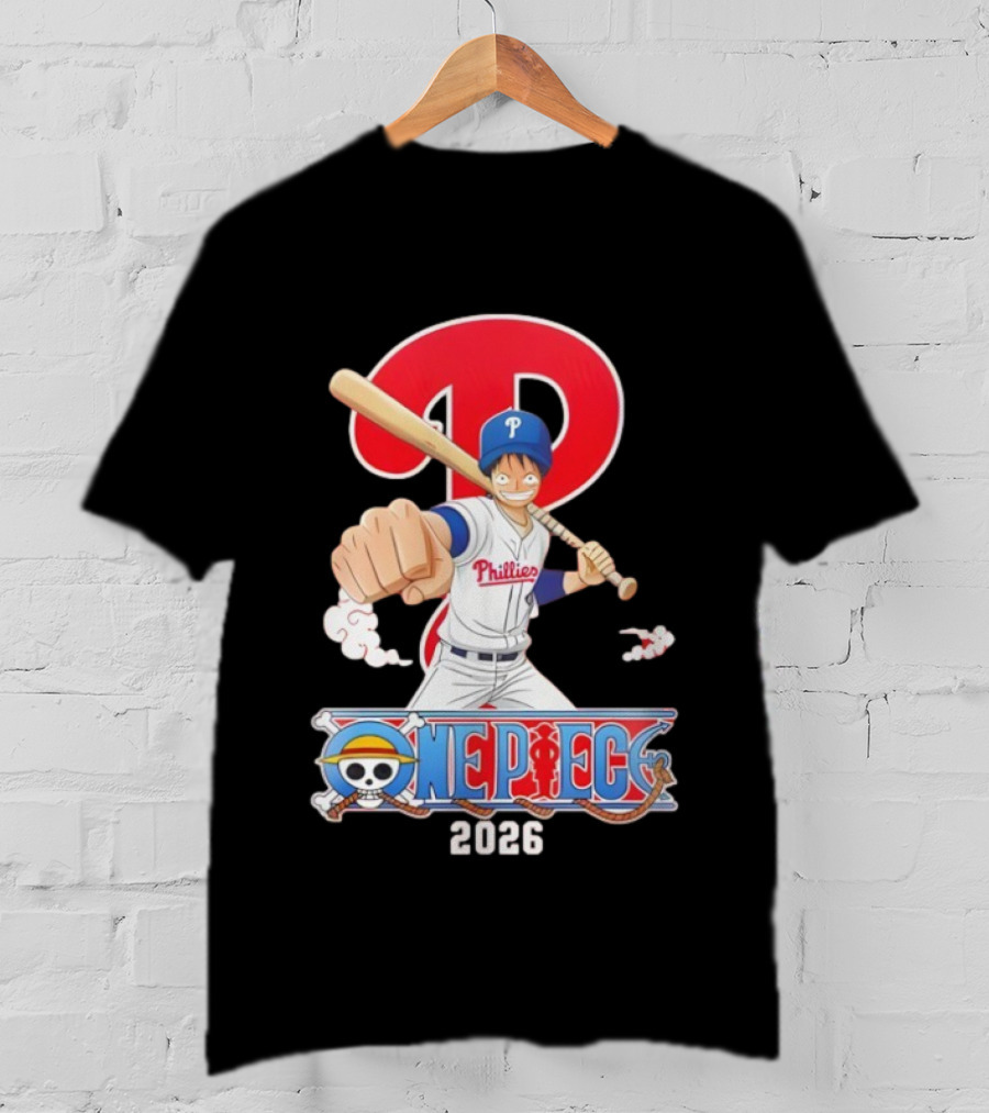 Philadelphia Phillies One Piece Crossover 2026 T-Shirt