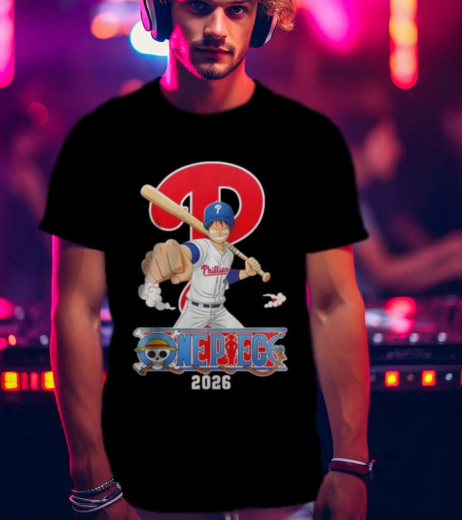 Philadelphia Phillies One Piece Crossover 2026 T-Shirt