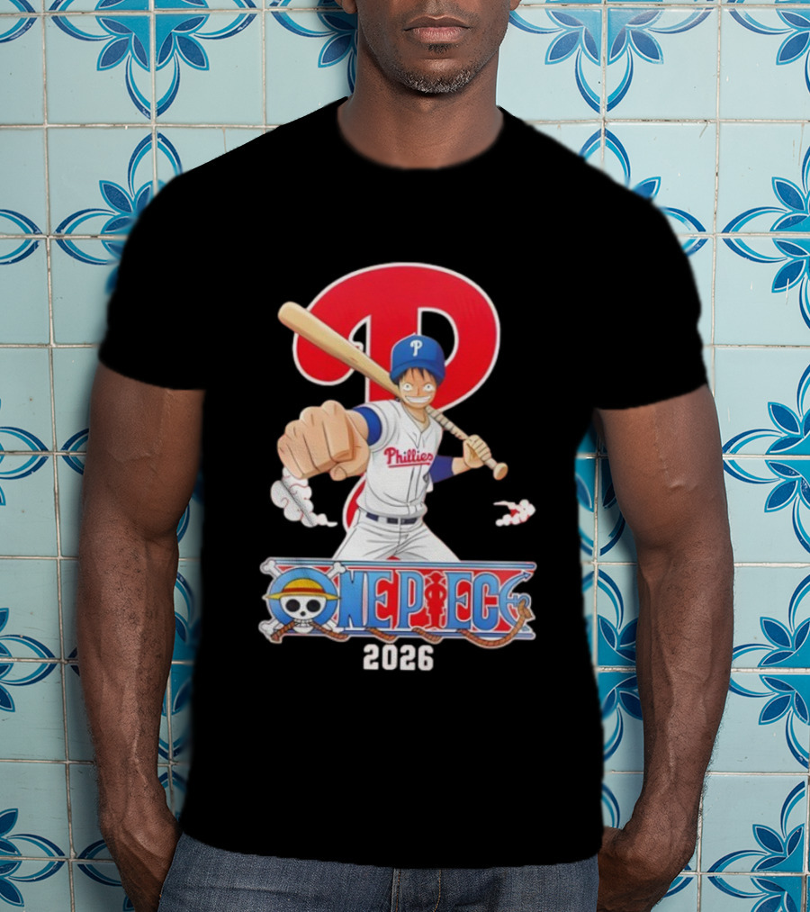 Philadelphia Phillies One Piece Crossover 2026 T-Shirt