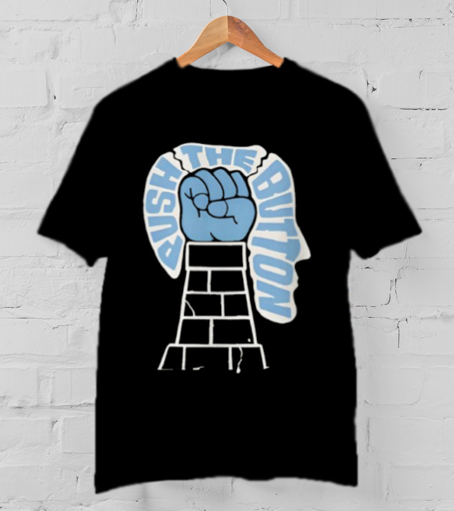 Push The Button Fist Tower Iconic Print T-Shirt