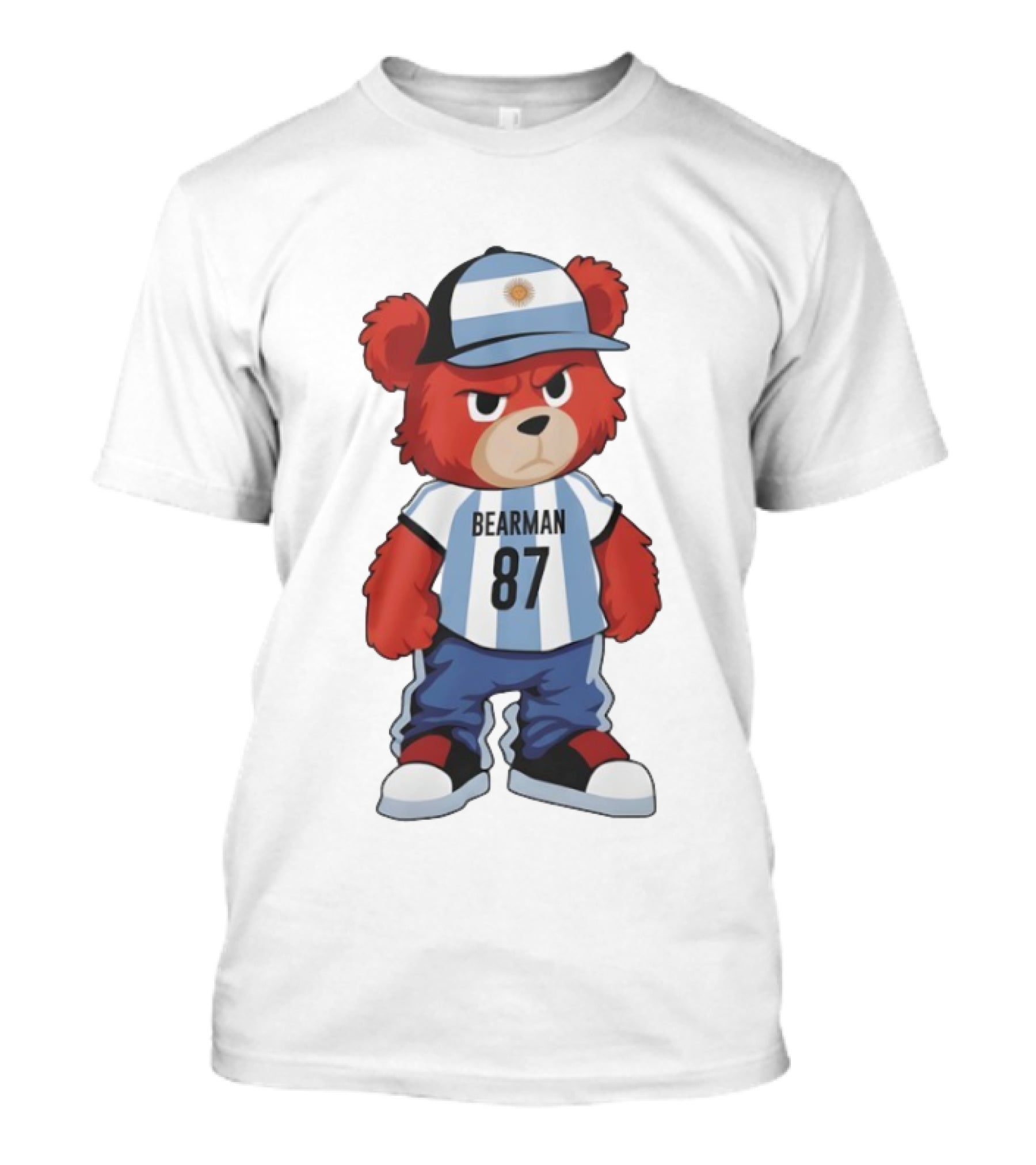 Bearman 87 Argentina Football Bear Oliver T-Shirt