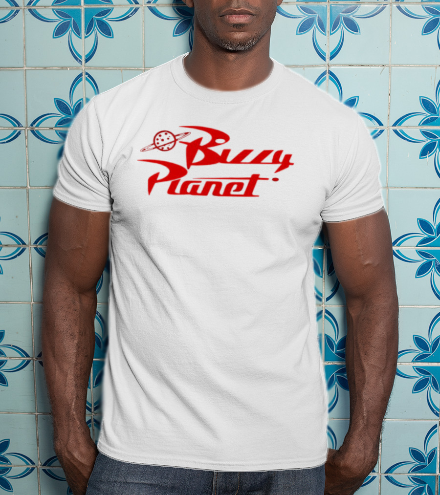 Buzzy Planet Red Saturn Emblem T-Shirt