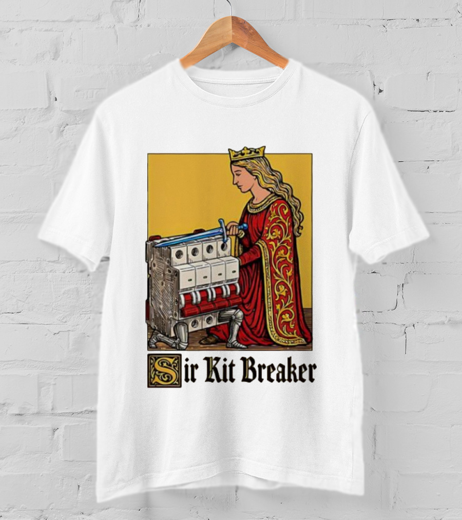 Sir Kit Breaker Queen Of Swords Knight Tarot Crown T-Shirt