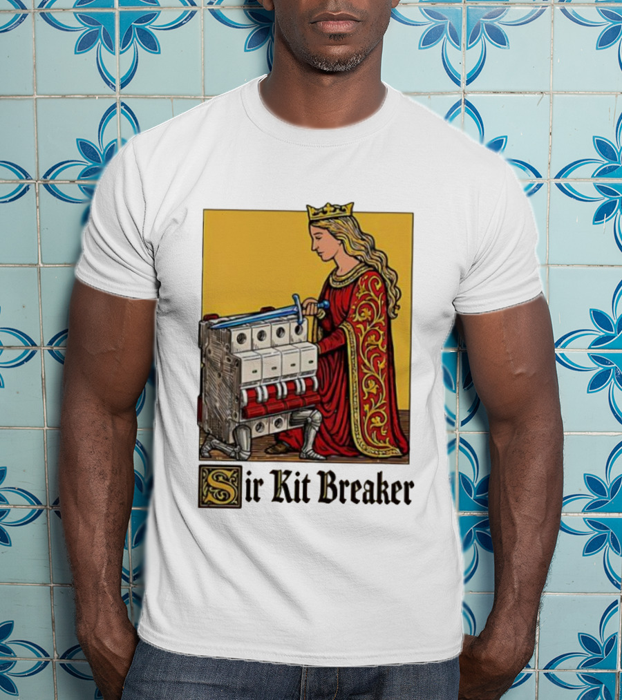 Sir Kit Breaker Queen Of Swords Knight Tarot Crown T-Shirt