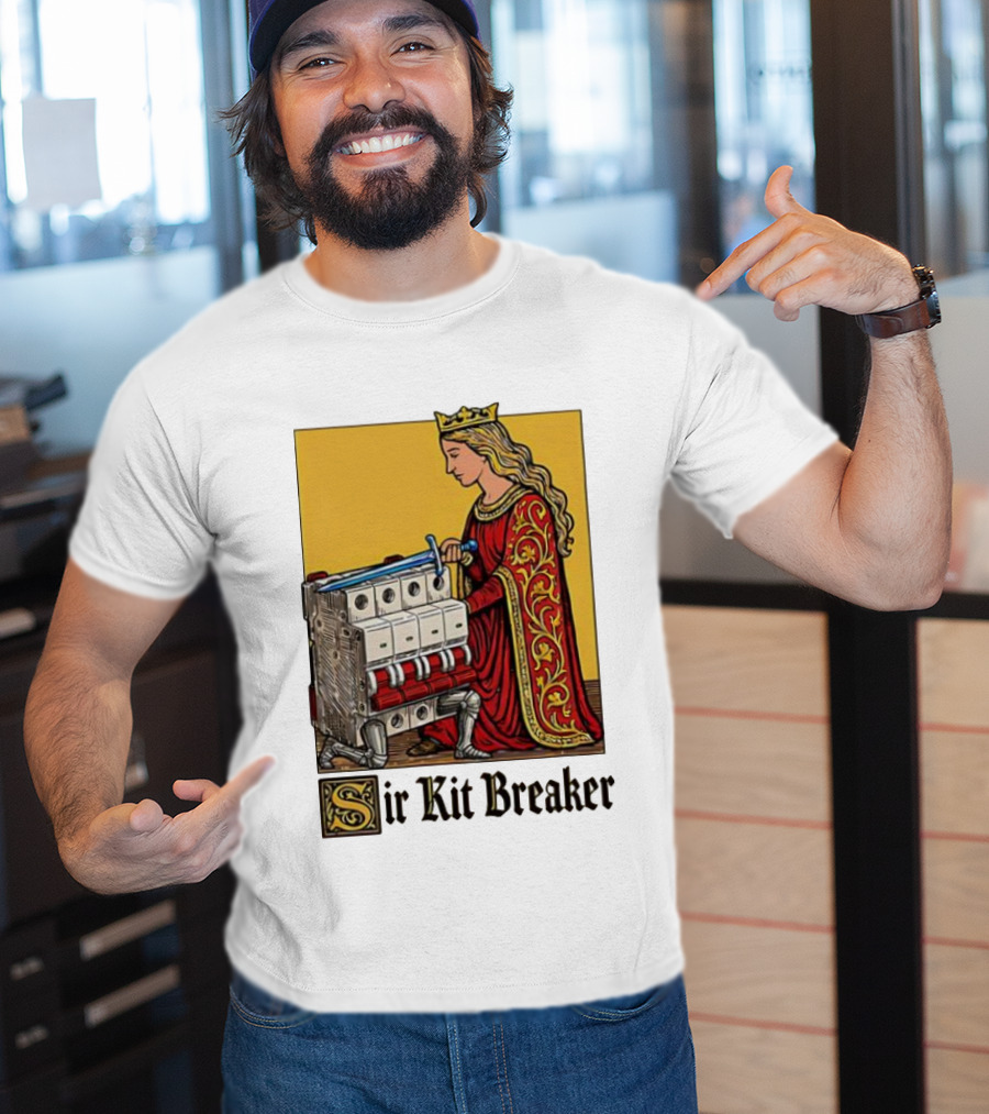 Sir Kit Breaker Queen Of Swords Knight Tarot Crown T-Shirt