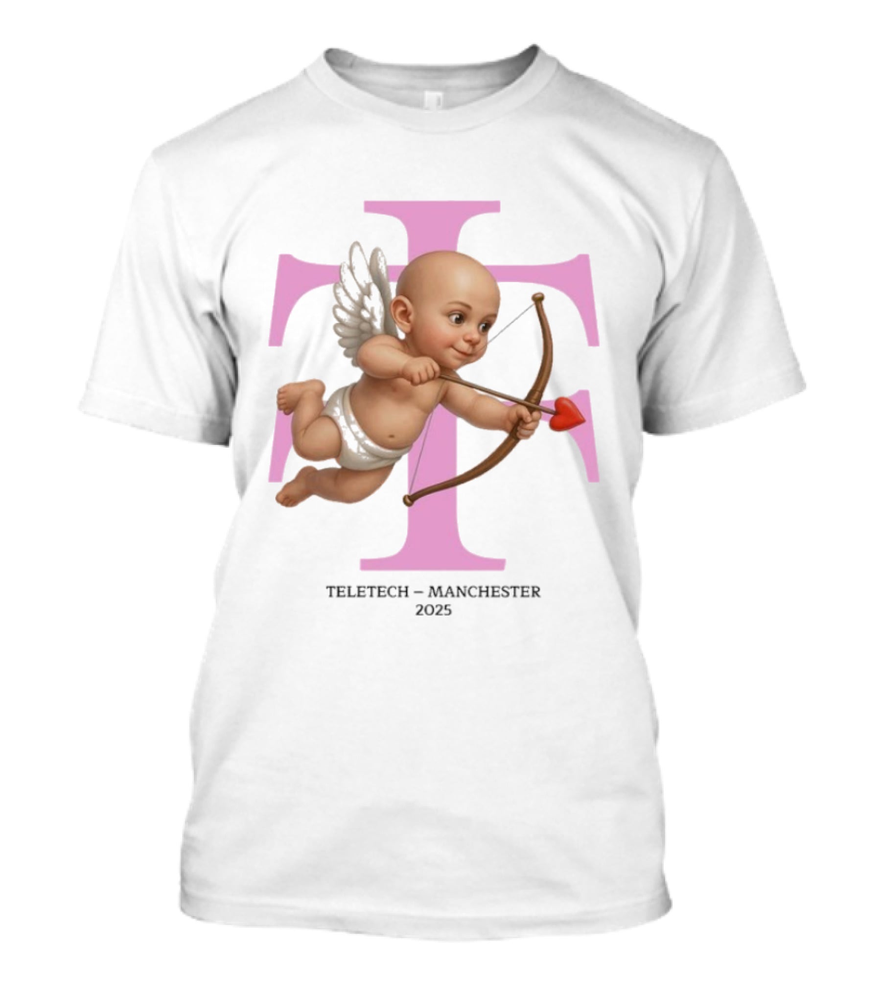 Teletech Manchester 2025 Cupid With Heart Bow And Arrow T-Shirt