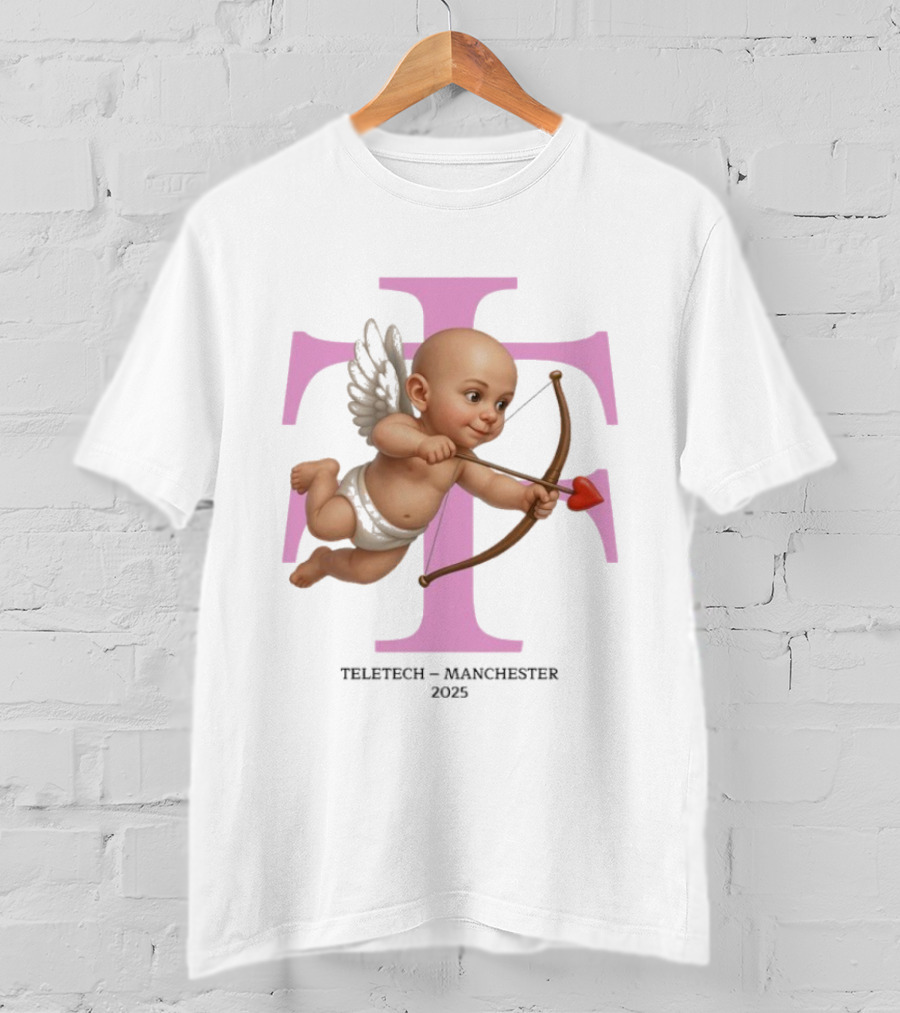 Teletech Manchester 2025 Cupid With Heart Bow And Arrow T-Shirt