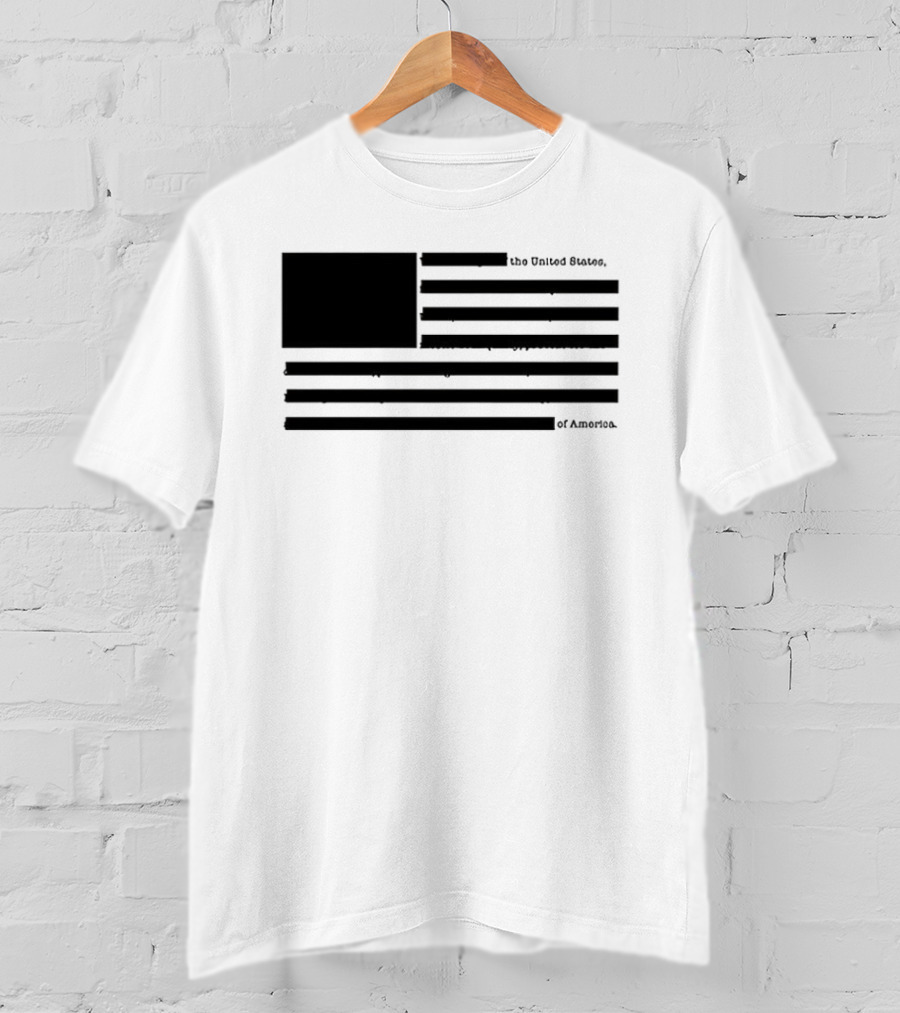 The United States Of America Black Flag Without Star Symbol T-Shirt