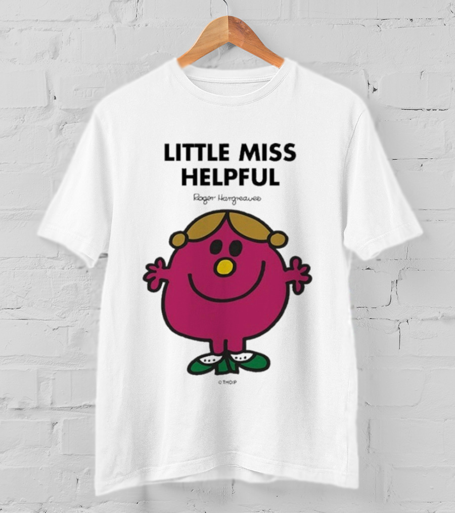 Little Miss Helpful Roger Hargreaves Character T-Shirt